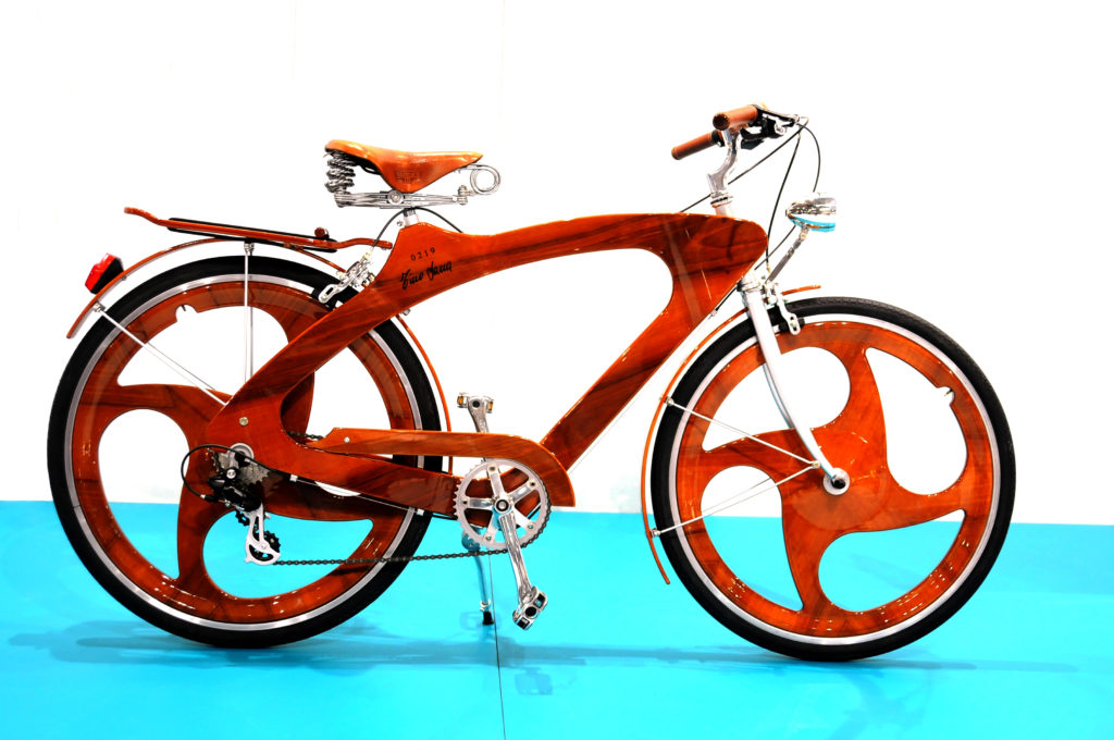 bici di legno woodbike